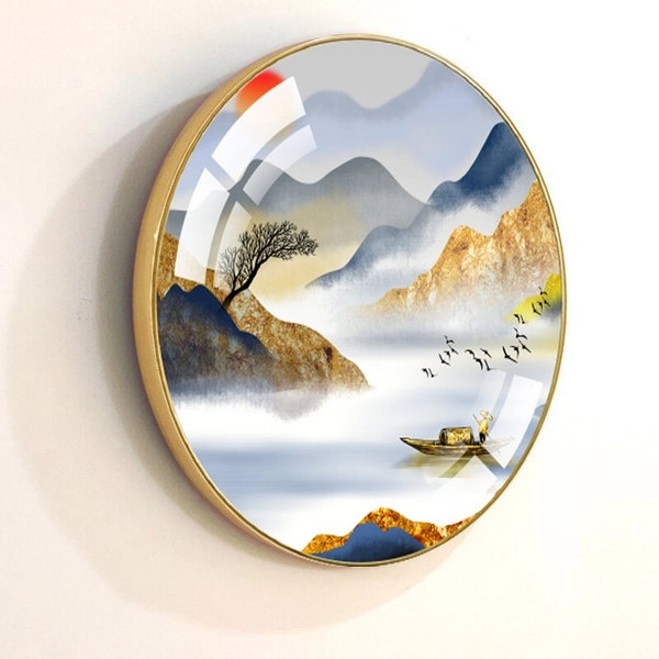 Tranh Tròn Tráng Gương Sơn Thủy Hữu Tình 11