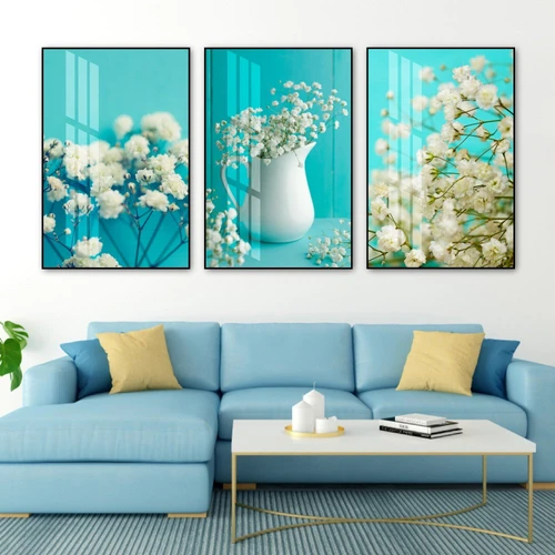 Tranh Treo Tường Hoa Baby Trắng