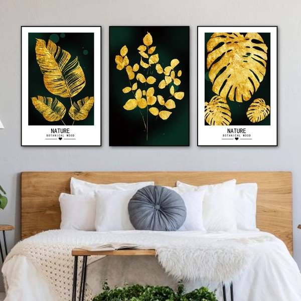 Tranh treo tường lá dát vàng sang trọng 2 (HG)