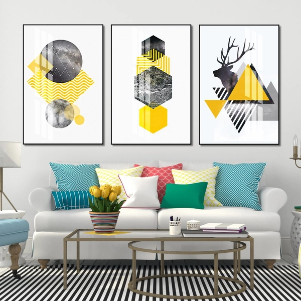 Tranh treo tường nai trừu tượng