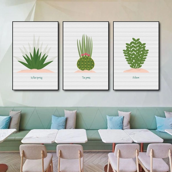 Tranh treo tường xương rồng