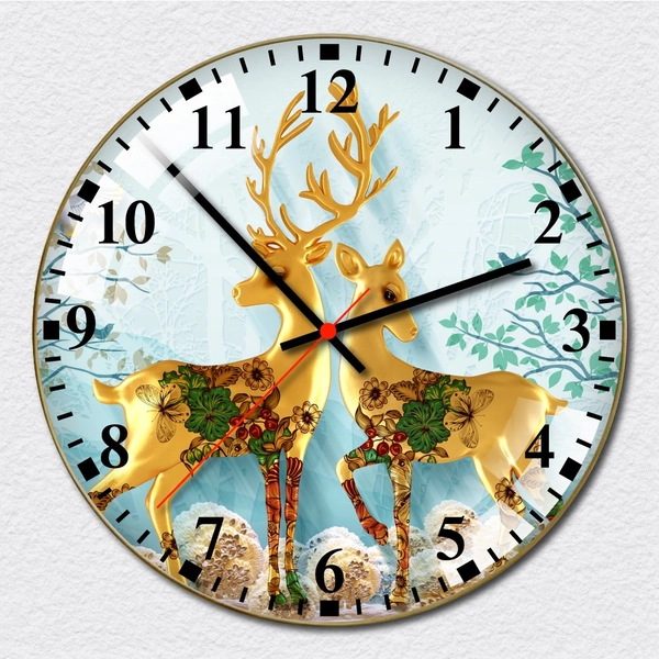 Đồng Hồ Vintage Hươu Vàng Nghệ Thuật 9