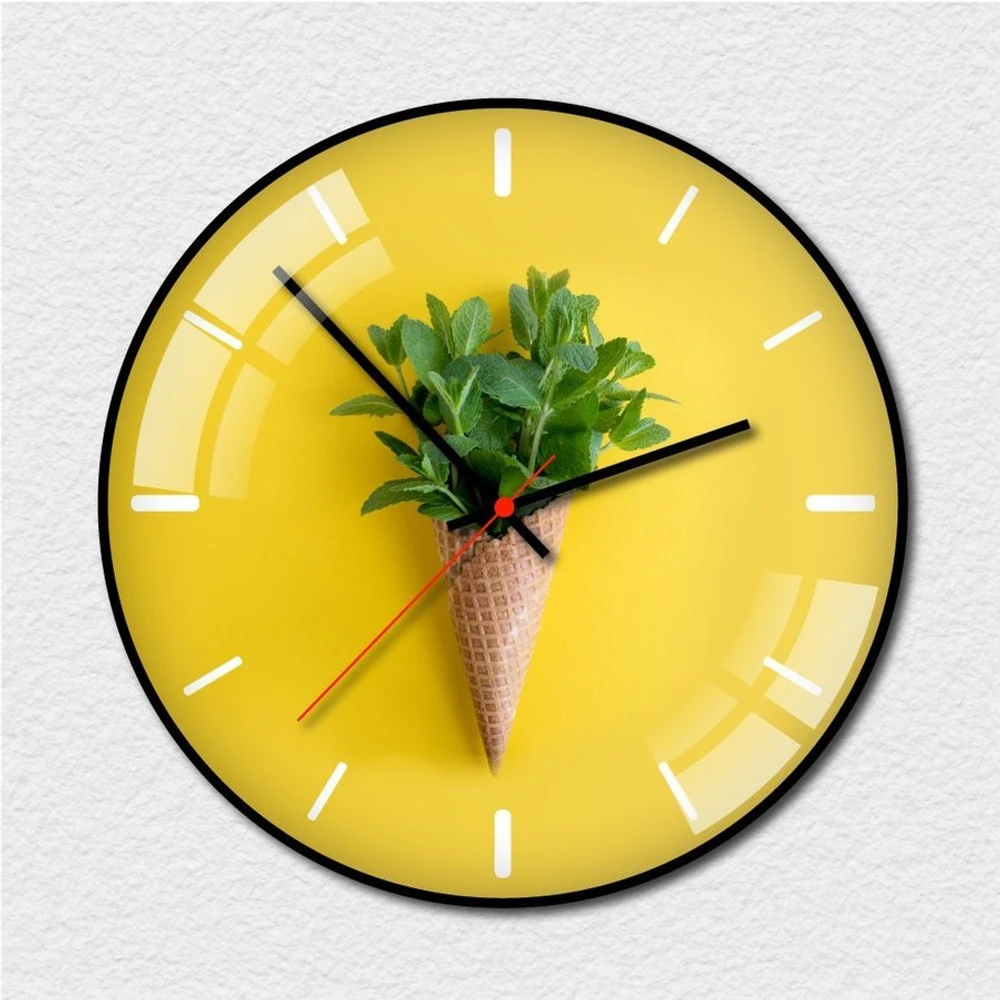 Đồng hồ vintage lá xanh 3