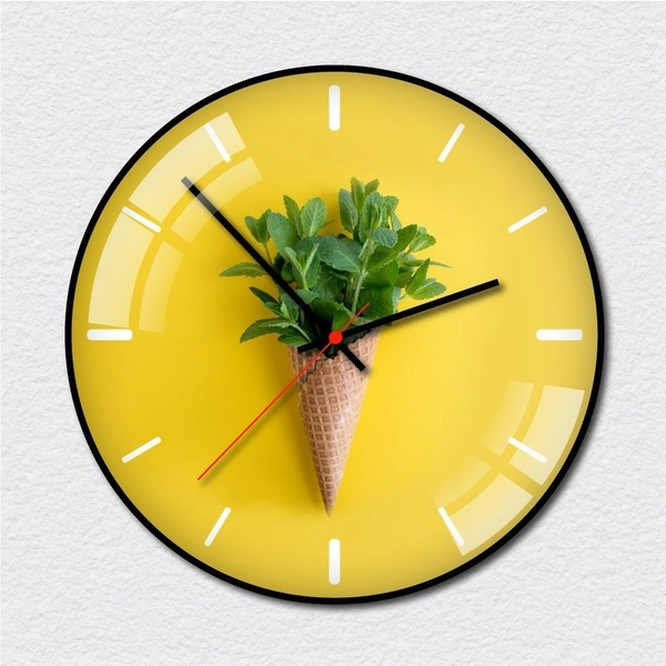 Đồng hồ vintage lá xanh 3