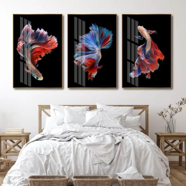 Tranh Treo Tường Cá Bơi Nghệ Thuật