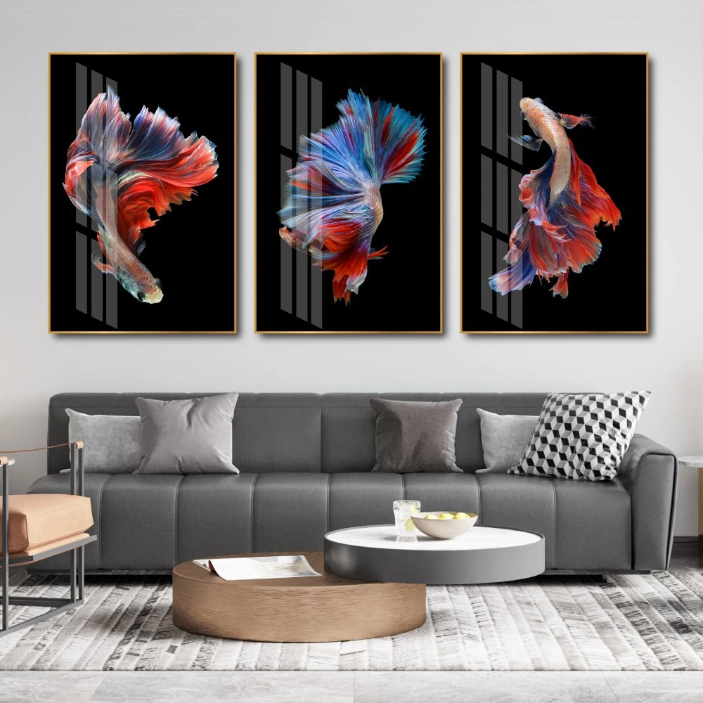 Tranh Treo Tường Cá Bơi Nghệ Thuật