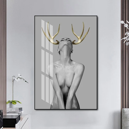 Tranh treo tường cô gái nghệ thuật 8