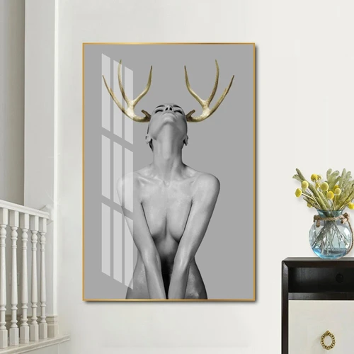 Tranh treo tường cô gái nghệ thuật 8