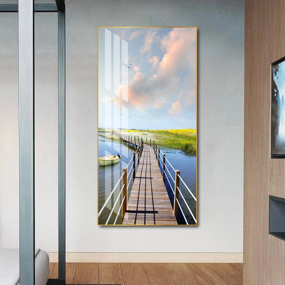 Tranh treo tường cây cầu và phong cảnh