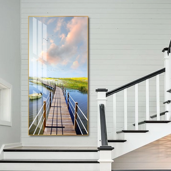 Tranh treo tường cây cầu và phong cảnh