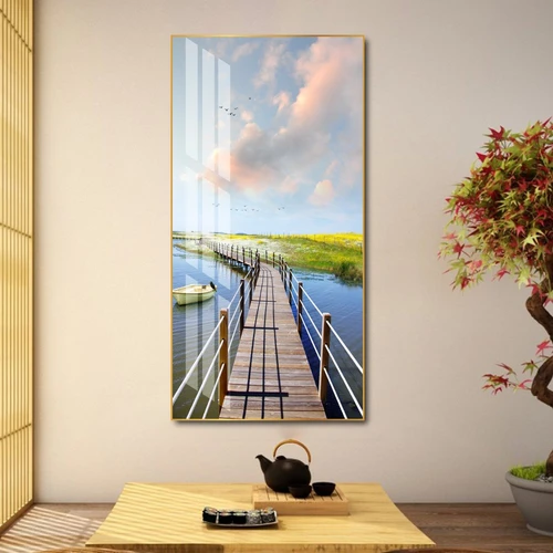 Tranh treo tường cây cầu và phong cảnh