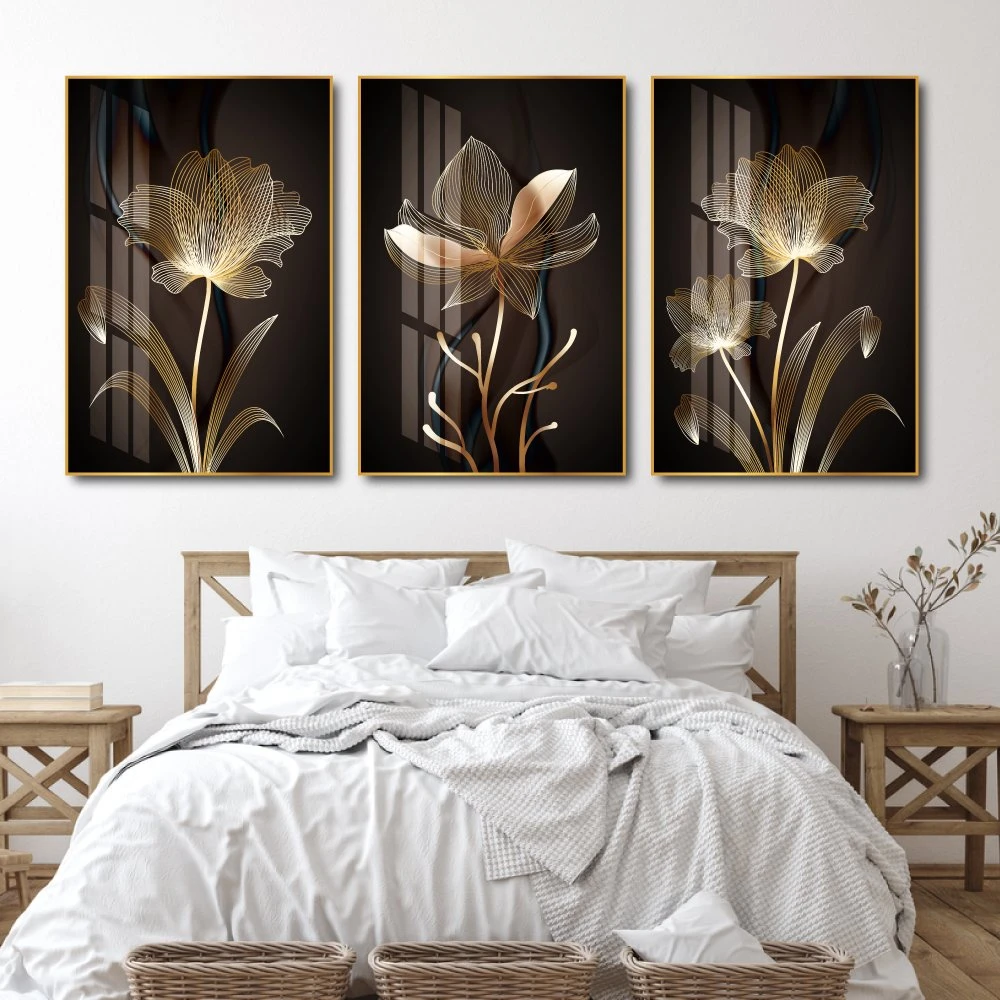 Tranh treo tường hoa vàng nghệ thuật