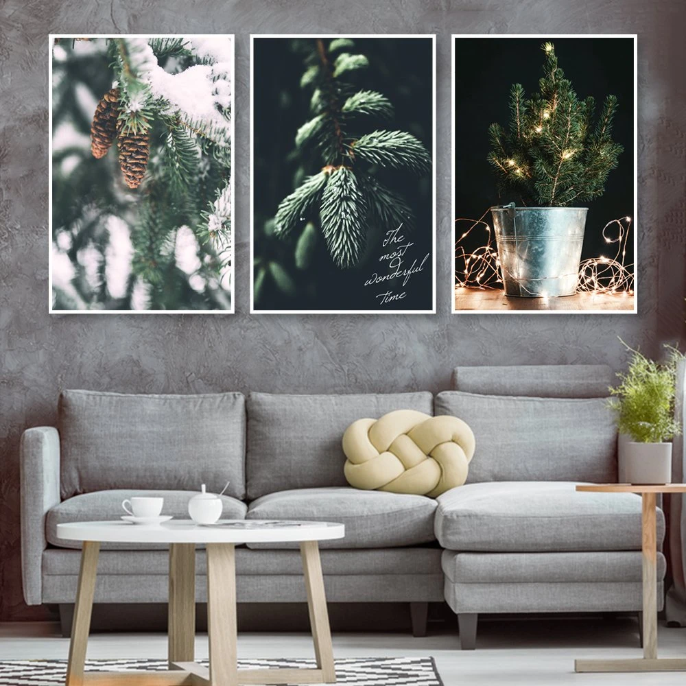 Tranh Treo Tường Cây Thông Ấm Áp