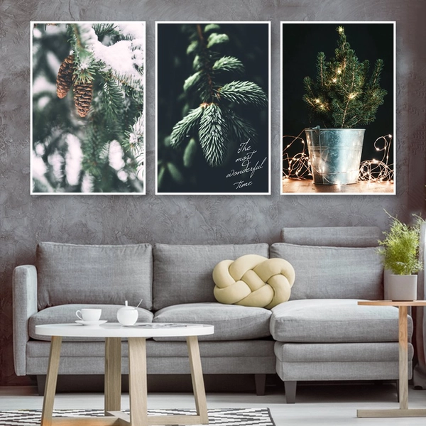 Tranh Treo Tường Cây Thông Ấm Áp