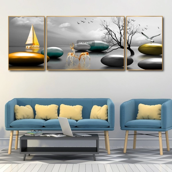 Tranh Treo Tường Đôi Hươu Nghệ Thuật 5