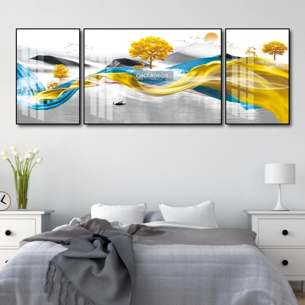 Tranh Treo Tường Hươu Và Cây Vàng Nghệ Thuật