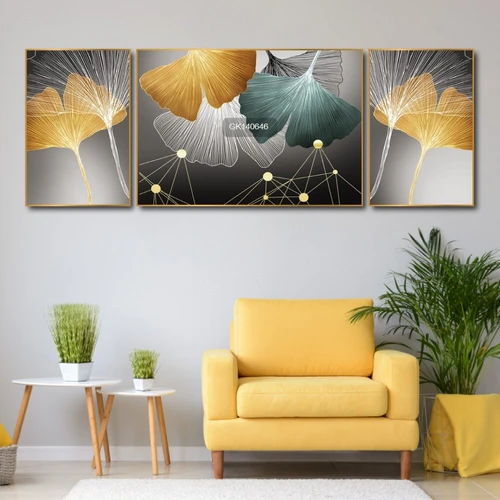 Tranh Treo Tường Lá Rẻ Quạt Nghệ Thuật