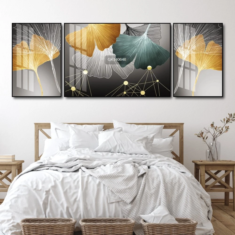 Tranh Treo Tường Lá Rẻ Quạt Nghệ Thuật