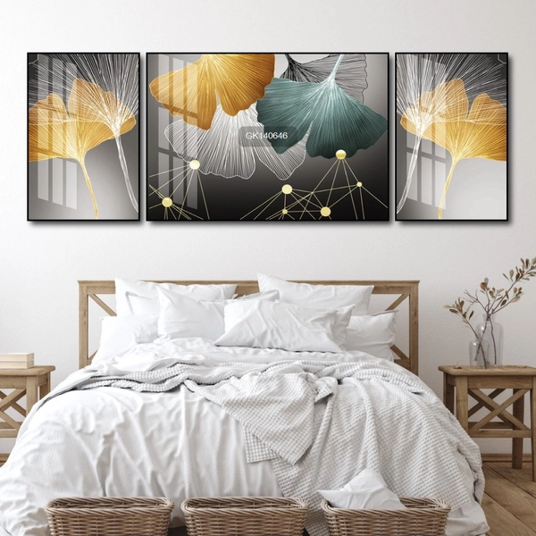 Tranh Treo Tường Lá Rẻ Quạt Nghệ Thuật