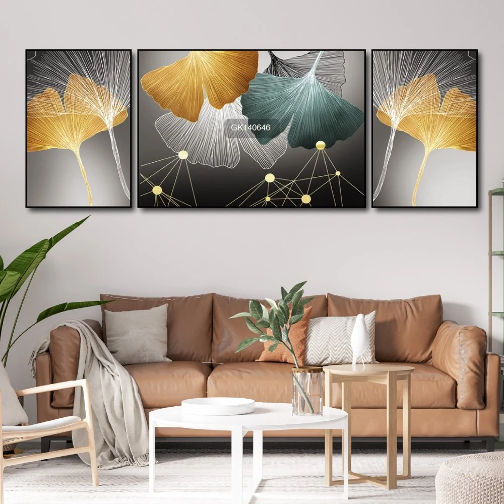 Tranh Treo Tường Lá Rẻ Quạt Nghệ Thuật