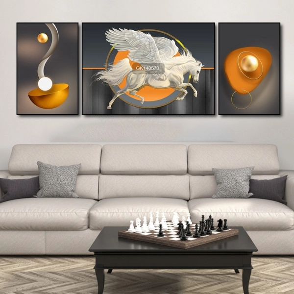 Tranh Treo Tường Nghệ Thuật Bạch Mã Thiên Sứ