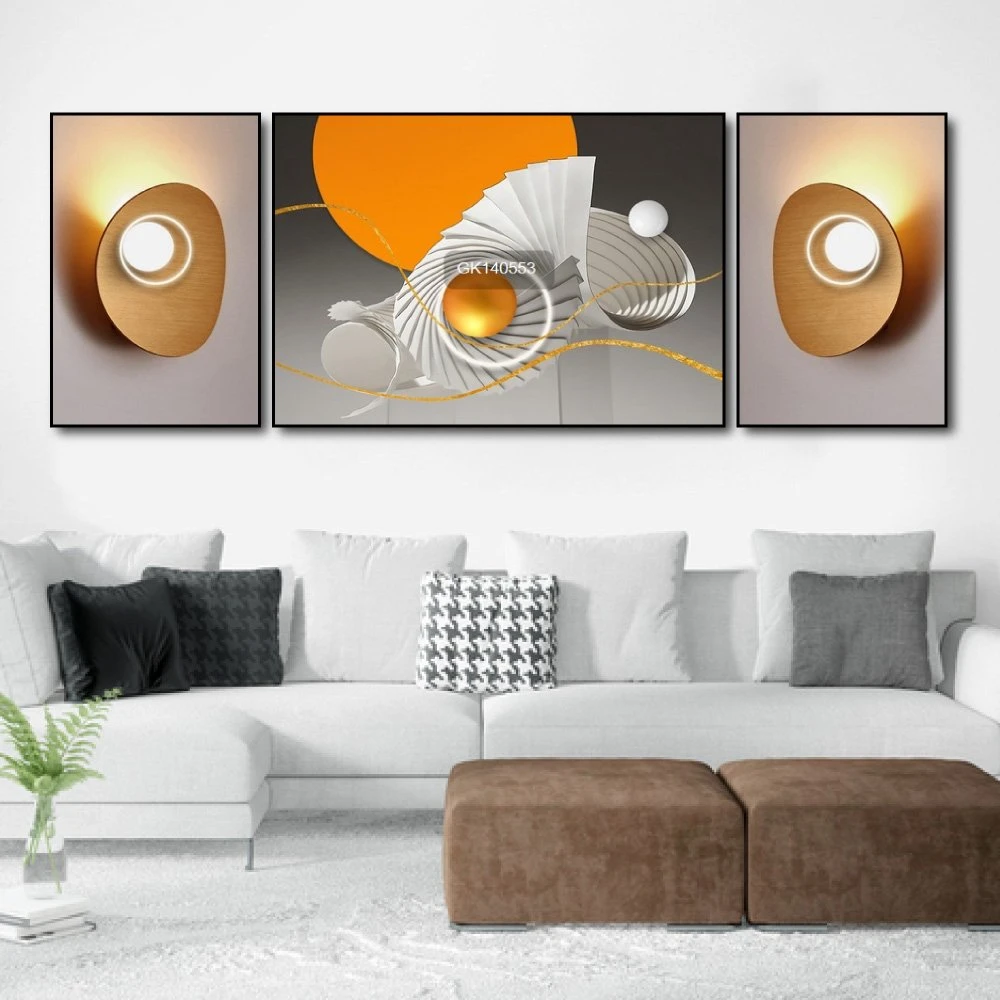 Tranh Treo Tường Nghệ Thuật Hình Học Trừu Tượng 3