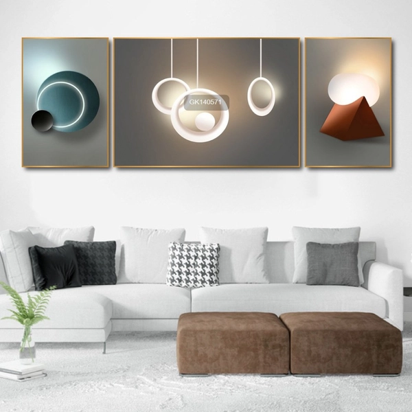 Tranh Treo Tường Nghệ Thuật Hình Học Trừu Tượng