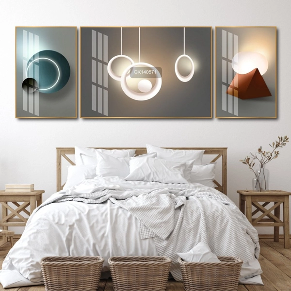 Tranh Treo Tường Nghệ Thuật Hình Học Trừu Tượng