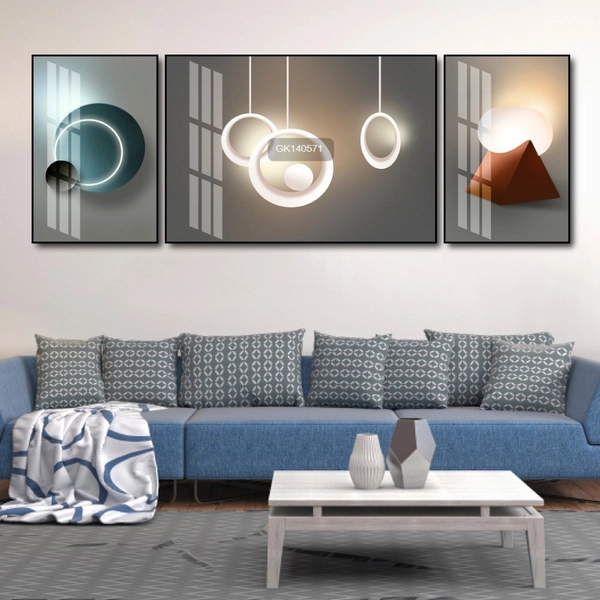 Tranh Treo Tường Nghệ Thuật Hình Học Trừu Tượng