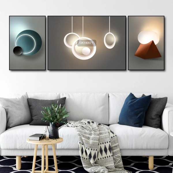 Tranh Treo Tường Nghệ Thuật Hình Học Trừu Tượng