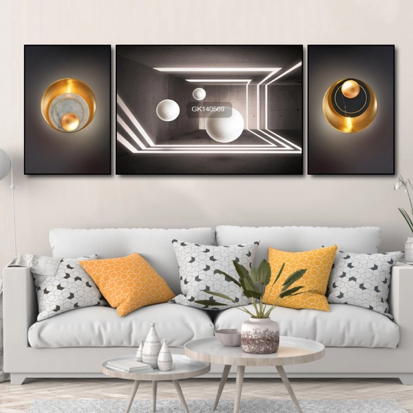 Tranh Treo Tường Nghệ Thuật Hình Học Trừu Tượng 3