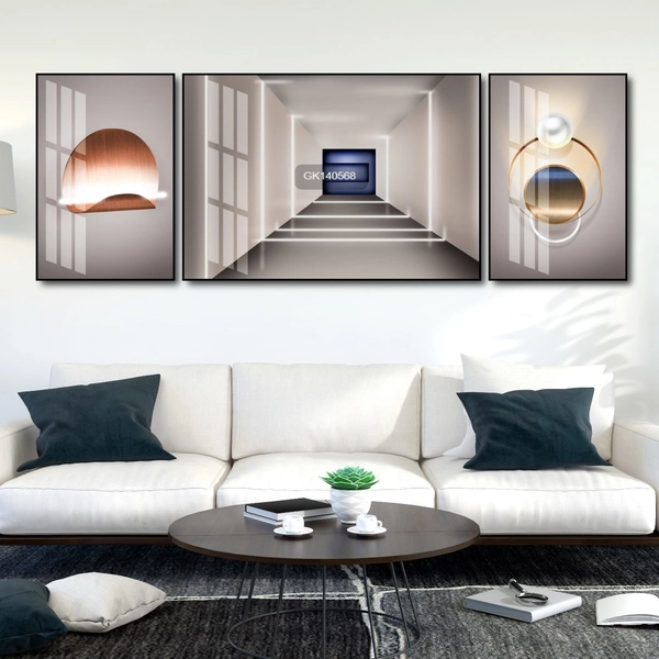 Tranh Treo Tường Nghệ Thuật Hình Học Trừu Tượng