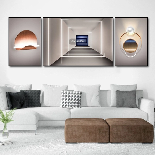 Tranh Treo Tường Nghệ Thuật Hình Học Trừu Tượng