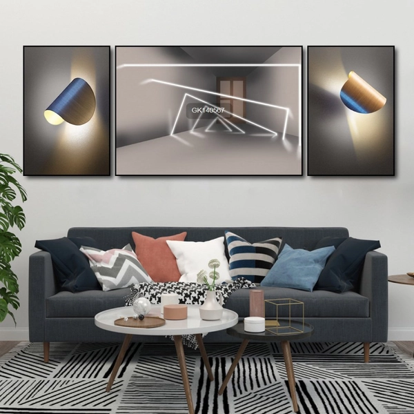 Tranh Treo Tường Nghệ Thuật Hình Học Trừu Tượng