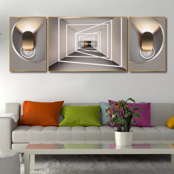 Tranh Treo Tường Nghệ Thuật Hình Học Trừu Tượng