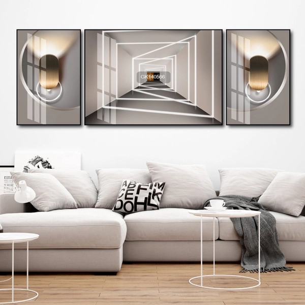 Tranh Treo Tường Nghệ Thuật Hình Học Trừu Tượng