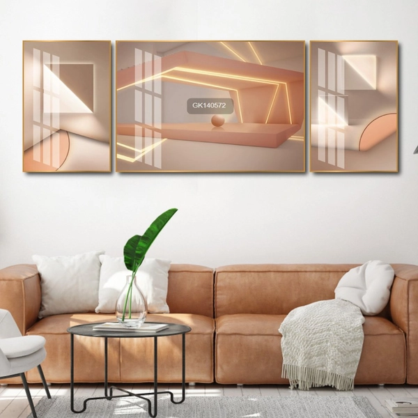 Tranh Treo Tường Nghệ Thuật Hình Học Trừu Tượng