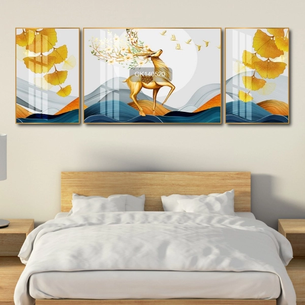 Tranh Treo Tường Hươu Hoa Nghệ Thuật