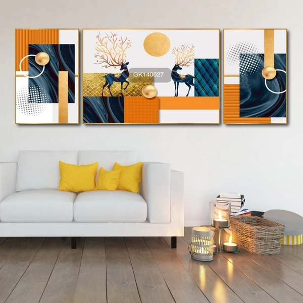 Tranh Treo Tường Hươu Hoa Nghệ Thuật