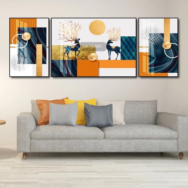 Tranh Treo Tường Hươu Hoa Nghệ Thuật