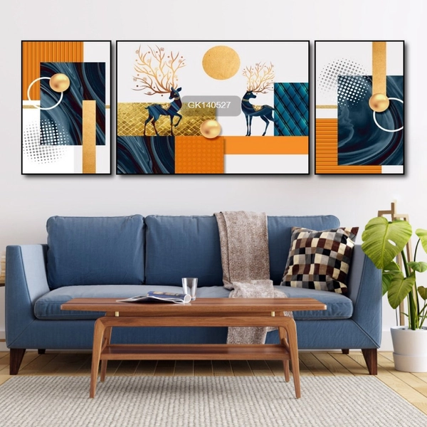 Tranh Treo Tường Hươu Hoa Nghệ Thuật