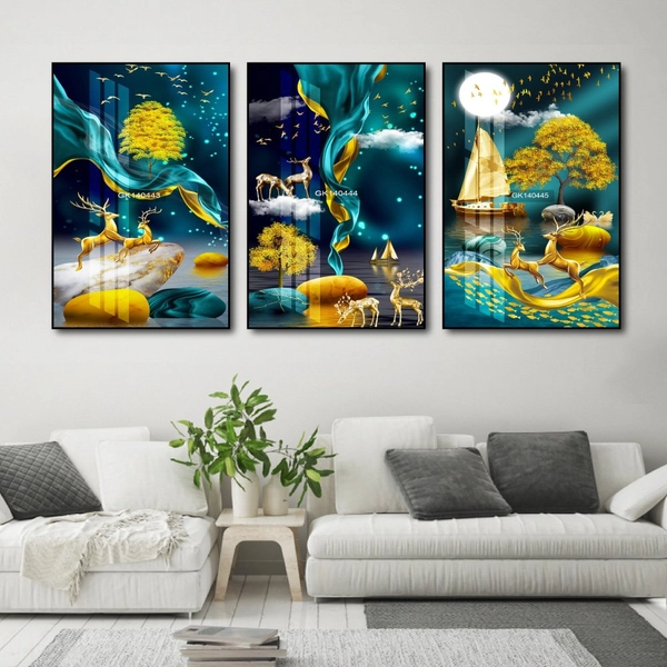 Tranh Treo Tường Hươu Vàng Nghệ Thuật