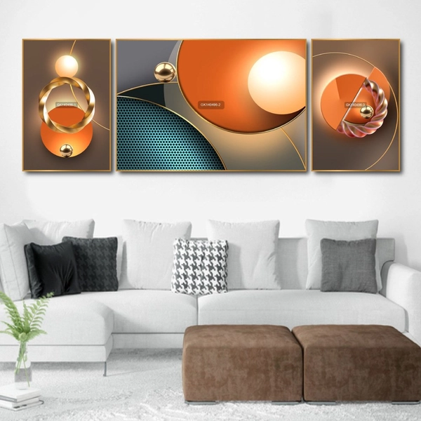 Tranh Treo Tường Nghệ Thuật Hình Học Trừu Tượng 3