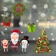 Decal Trang Trí Noel Ông Già Noel Và Cây Thông May Mắn