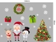 Decal Trang Trí Noel Ông Già Noel Và Cây Thông May Mắn