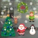 Decal trang trí noel ông già noel vui vẻ mẫu 2