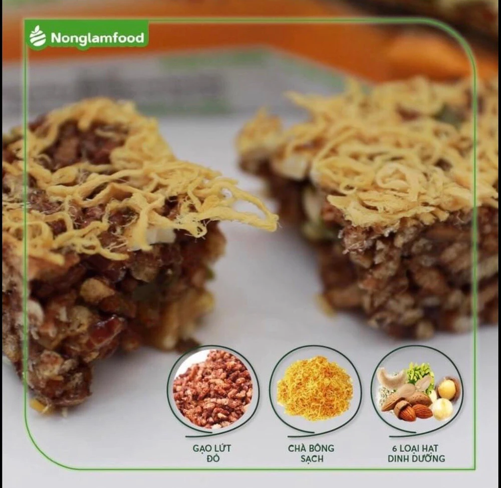 Hộp 7 thanh gạo lức kết hợp 6 loại hạt vị chà bông và rong biển