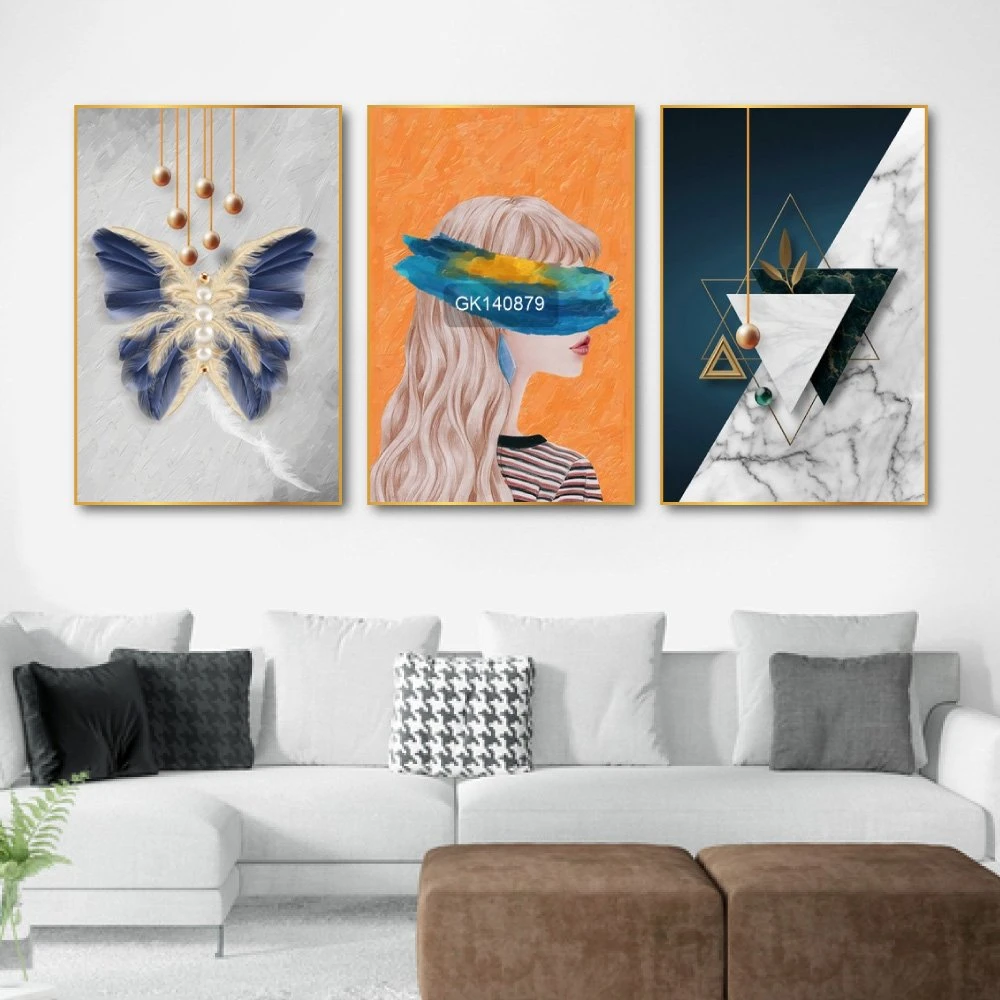 Tranh Treo Tường Cô Gái Và Chú Bướm Nghệ Thuật