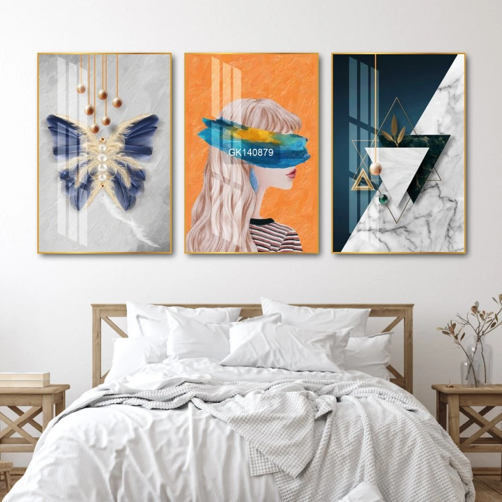 Tranh Treo Tường Cô Gái Và Chú Bướm Nghệ Thuật