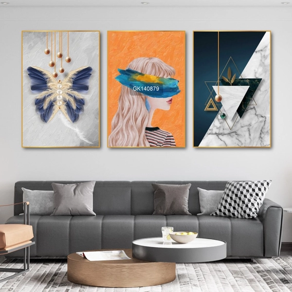 Tranh Treo Tường Cô Gái Và Chú Bướm Nghệ Thuật